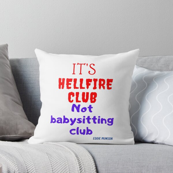 Aperçu de l'œuvre c'est le club Hellfire, pas le club de baby-sitting - citation d'Eddie Munson créée et vendue par Mokastro.