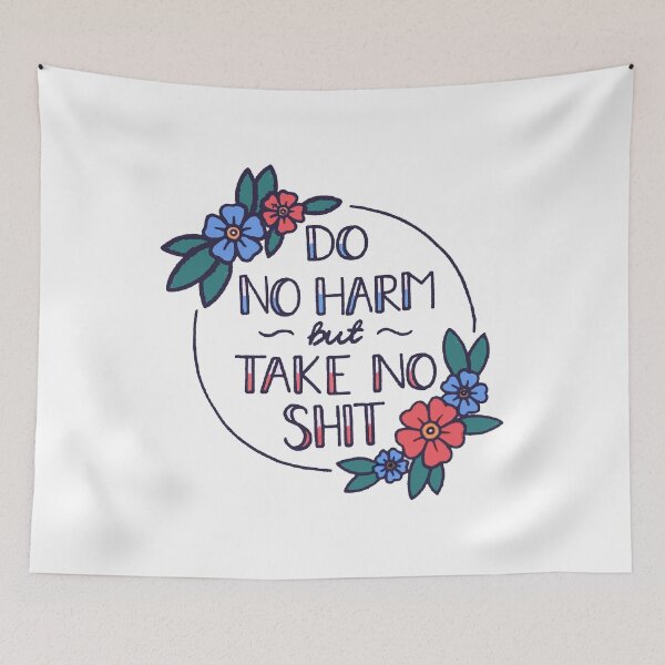Item preview, Do No Harm But Take No Shit - Advice From A Hippo designed and sold by Viktor Kabbach.