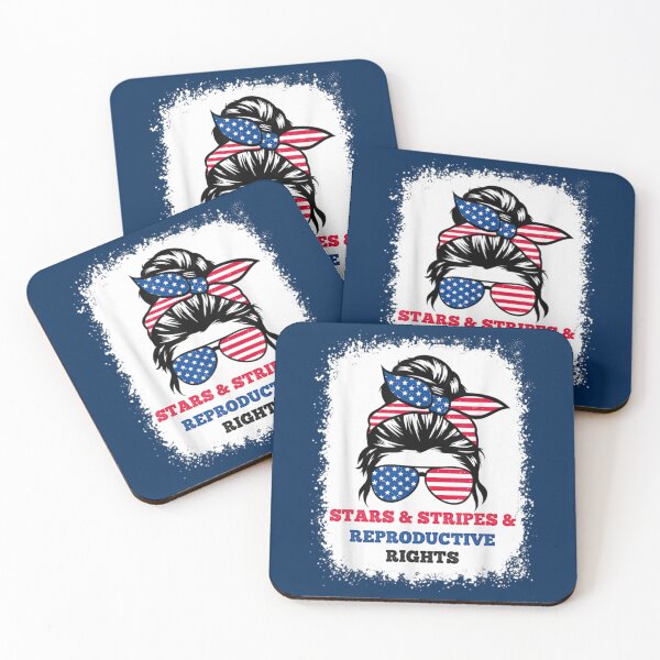 Item preview, Stars Stripes Reproductive Rights Messy Bun 4th Of July   designed and sold by MoonySinatra.