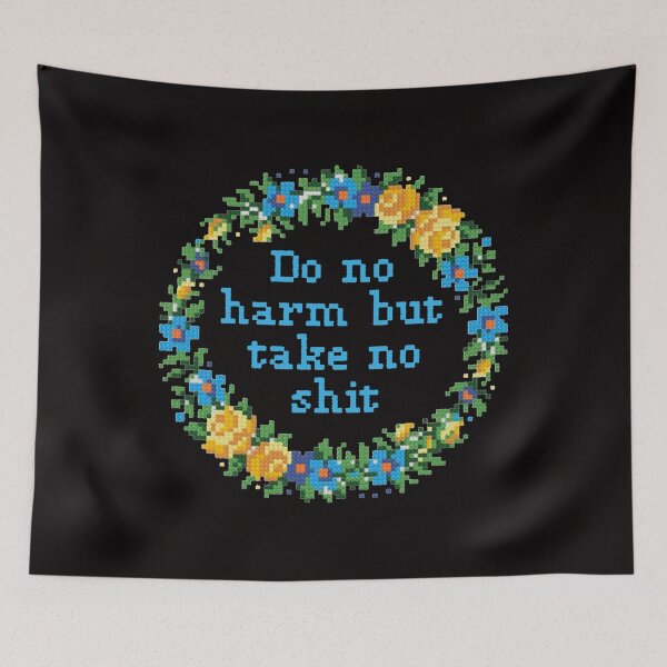 Item preview, Do No Harm But Take No Shit - Advice From A Hippo designed and sold by Viktor Kabbach.