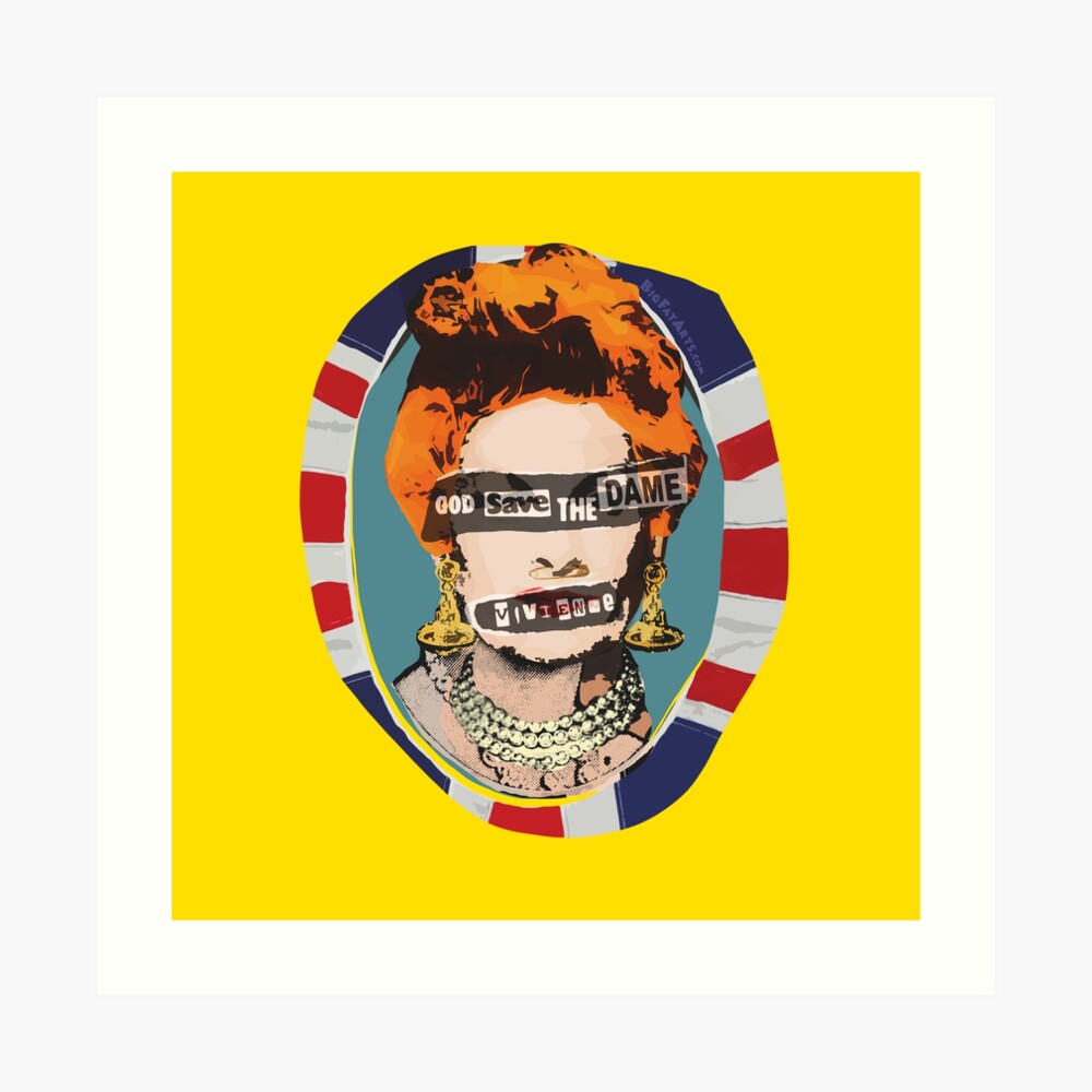 God Save The Dame Art Print