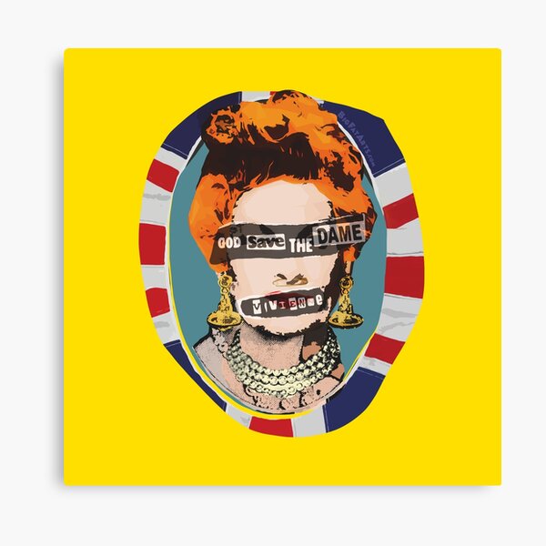 God Save The Dame Canvas Print