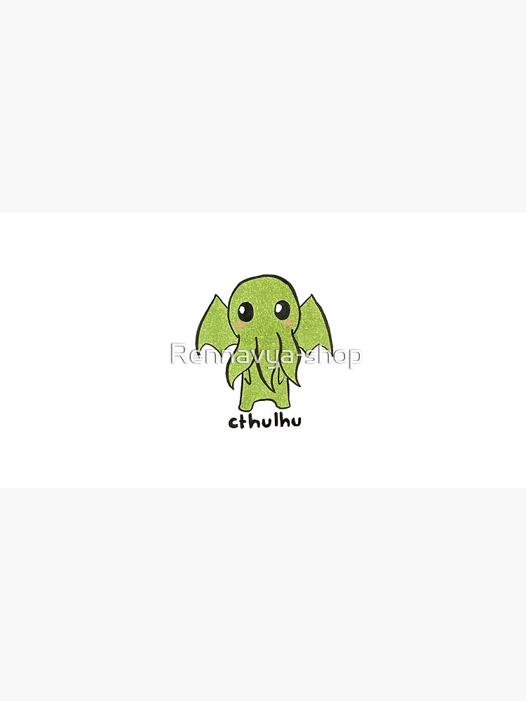 Lovecraft CTHULHU chibi cute Geek Gift for him by Rennavya-shop