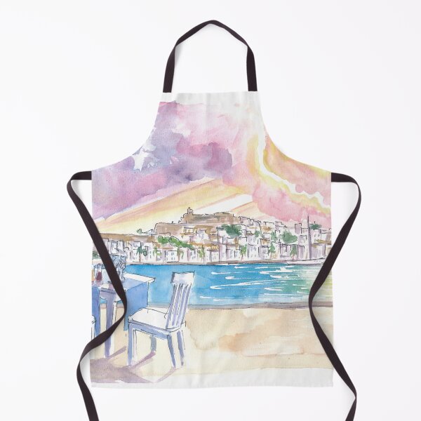 Item preview, Sundowner with Gorgeous View of Eivissa Ibiza Old Town and Castle designed and sold by artshop77.