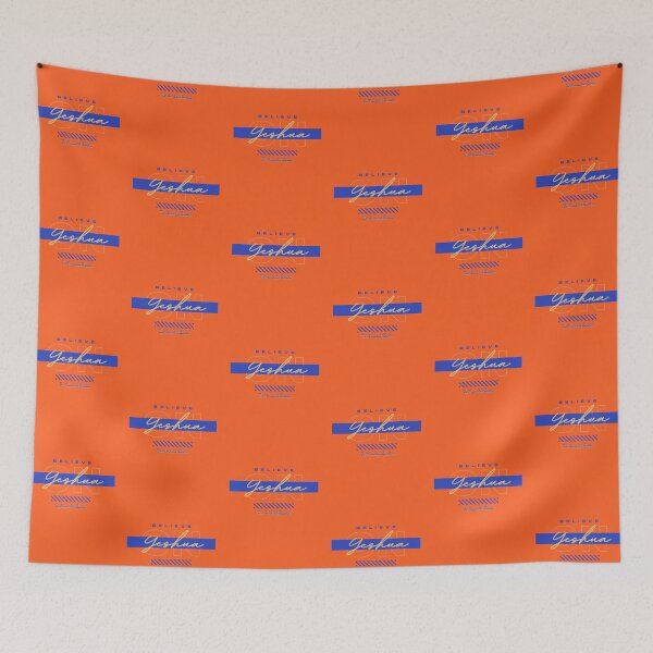 Item preview, Believe On Yeshua - Orange and Blue designed and sold by TheReporter1.