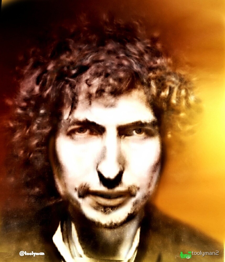 Bob Dylan 2 Digital Painting By Toolyman2 Redbubble   Flat,1000x1000,075,f 