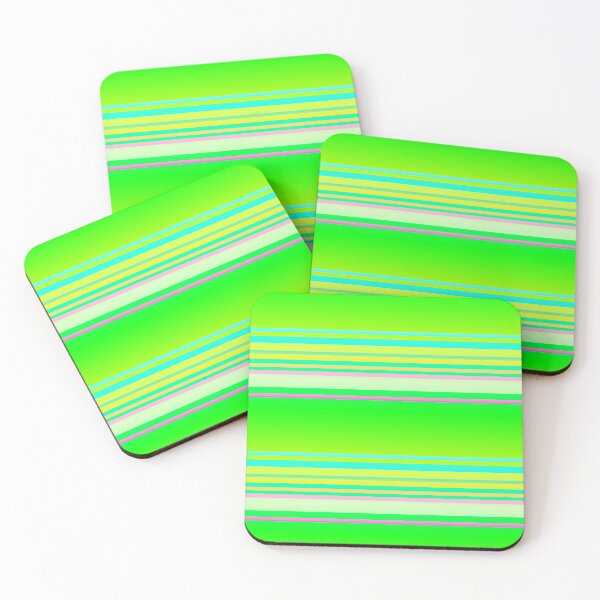 Item preview, Lime green striped | Bright light green stripes designed and sold by lausn.