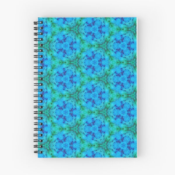 Artikelvorschau, Aquablaues und grünes strukturiertes dekoratives Mandala-Muster entworfen und verkauft von Negin Mf Designs.