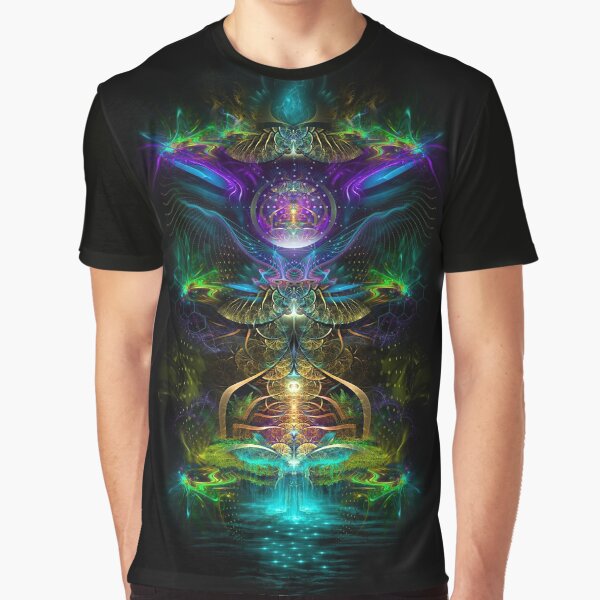 Neon1 Visionary fractal art Graphic T-Shirt