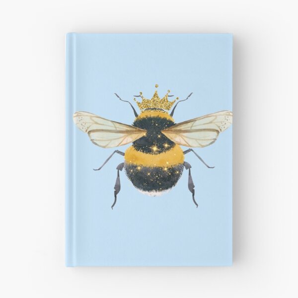 Item preview, Queen Bee Blue Watercolour | Gold Crown Glitter:  designed and sold by LifeAndWonder.