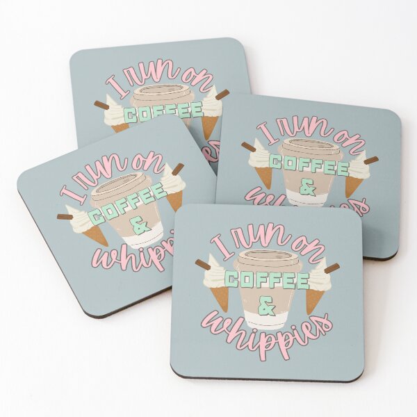 Item preview, Pastel I Run On Coffee And Whippies Ice Cream Fun Slogan designed and sold by TrulyEpoque.
