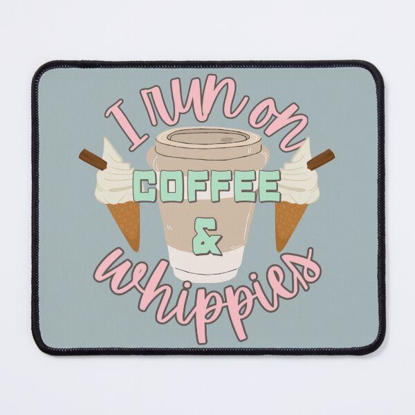 Item preview, Pastel I Run On Coffee And Whippies Ice Cream Fun Slogan designed and sold by TrulyEpoque.