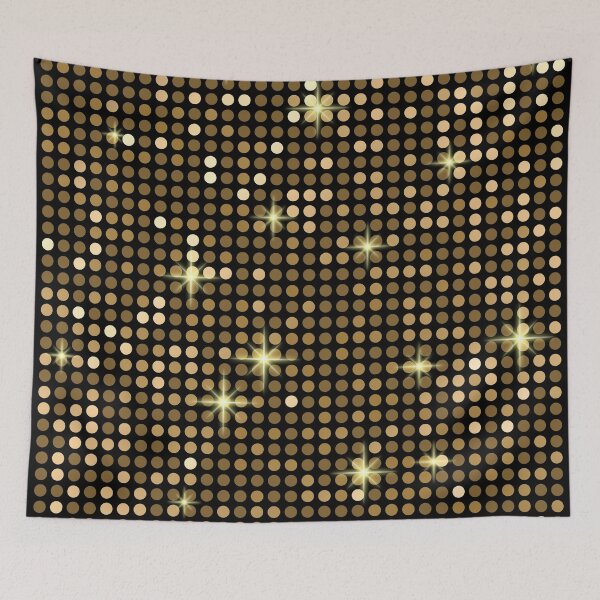 Item preview, Golden Shining Disco Ball Pattern For Disco Lovers And Disco Music Lovers - Disco Ball Pattern designed and sold by Funwithmusic.