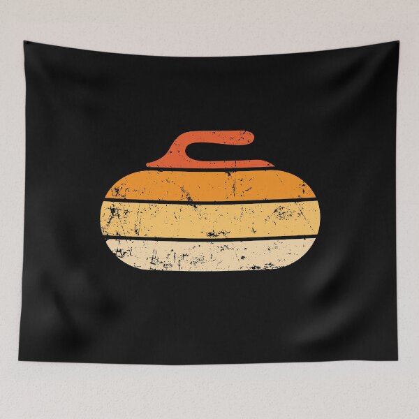 Item preview, Retro Vintage Curling  designed and sold by Full Moon.