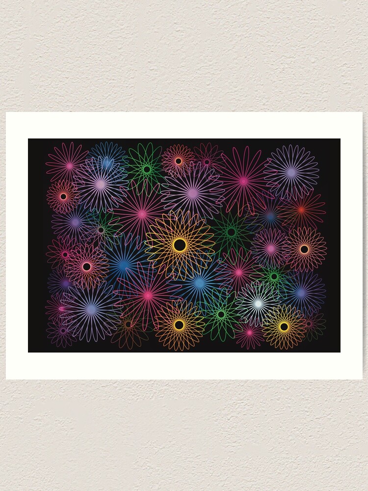 Childhood Dreams, a colourful spirograph drawing! Poster for Sale by  RachelEDesigns