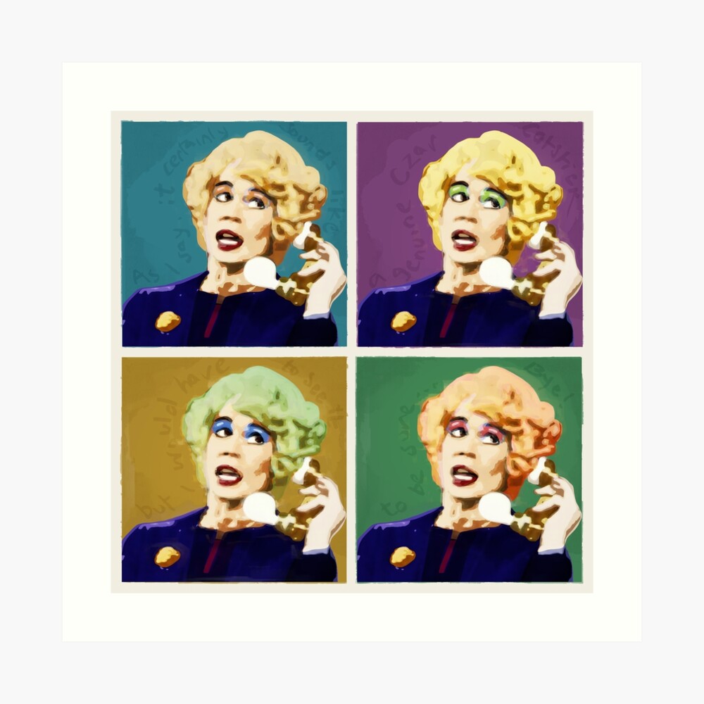Miss Babs Pop Art Art Print