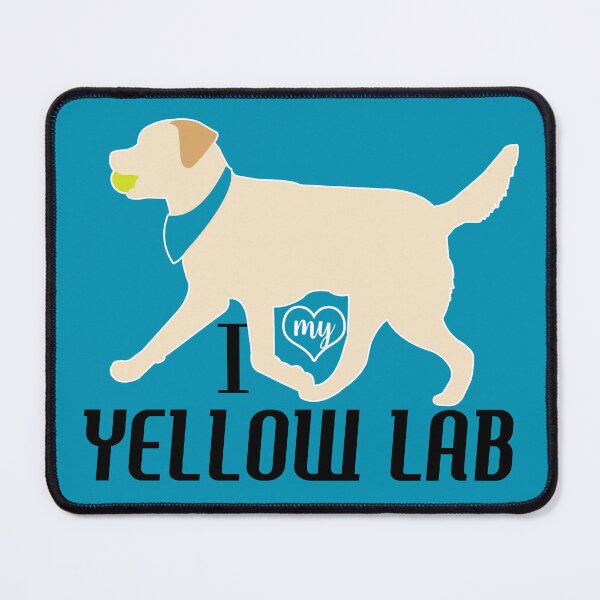 Item preview, Yellow Lab Pattern Dog Breed Labrador Retrievers in Blue designed and sold by Art by Jess.
