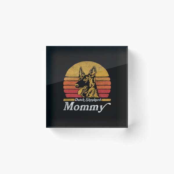 Item preview, Retro Vintage Dutch Shepherd Mommy designed and sold by More Cute Dogs.