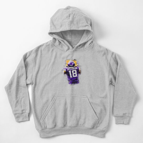 Justin Jefferson Youth Hoodie, Minnesota Football Kids Youth Hoodie