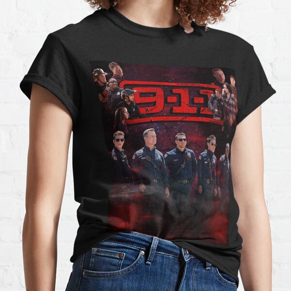 9-1-1 : Cast (Purple Red Haze) Classic T-Shirt