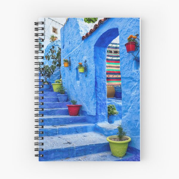 Item preview, Blue wall and stairs with colourful decorations. designed and sold by cloud7.
