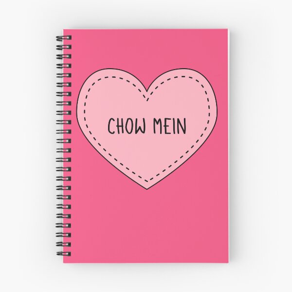 Item preview, Chow Mein Cute Pink Cottagecore Heart Chinese Food designed and sold by cashewdays.