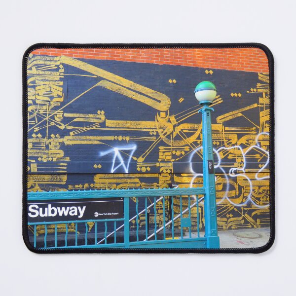 Item preview, NYC Streetart - Wall painted 7 - Subway station designed and sold by AHELENE.