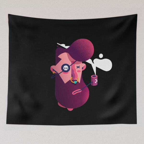Item preview, Stylish pirate smokes a pipe designed and sold by si3iy.
