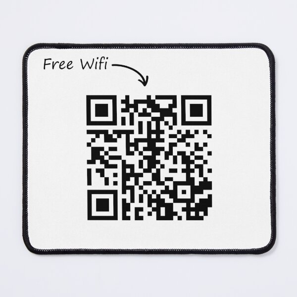 Item preview, Rickroll Qr code "Free Wifi" designed and sold by sbe-zone.