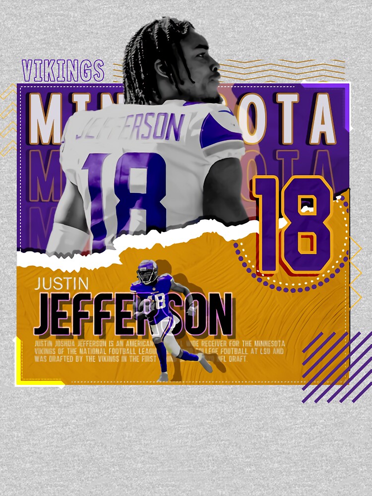 Justin Jefferson Youth Hoodie, Minnesota Football Kids Youth Hoodie