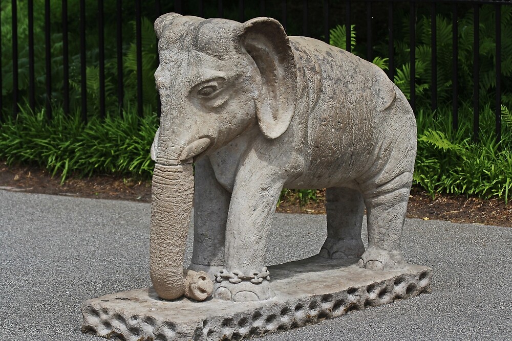 "Toledo Zoo Elephant Statue" by Michiale | Redbubble