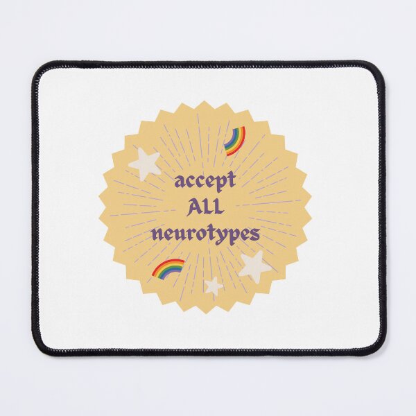 Item preview, Accept All Neurotypes | Pastel Yellow Background designed and sold by seraphmars.