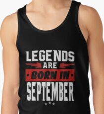 Camiseta de tirantes LAS LEYENDAS NACIEN EN SEPTIEMBRE