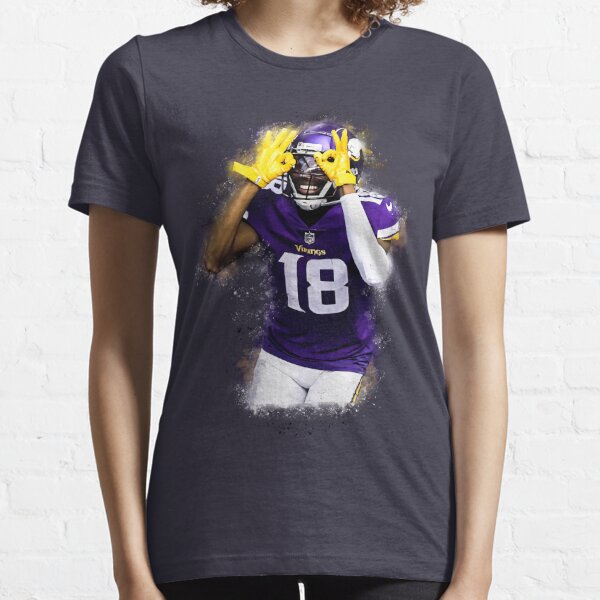 Nike Men's Minnesota Vikings Justin Jefferson #18 Throwback Purple T-Shirt