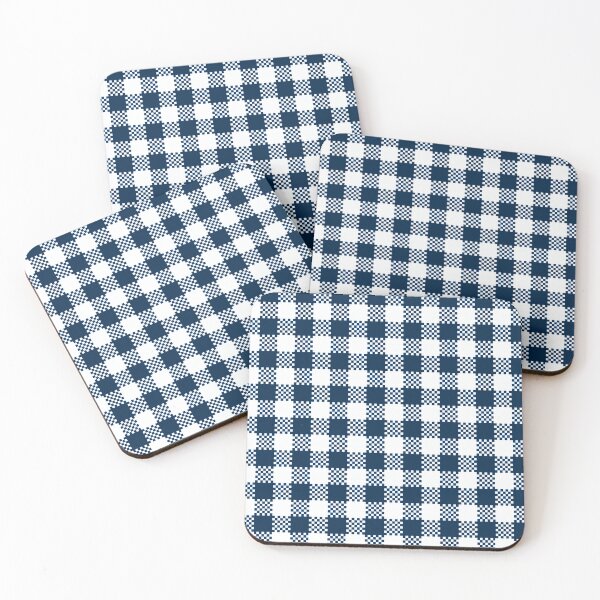 Item preview, Blue Gingham Checker white blue Retro Mod 60s designed and sold by ModSupporters.