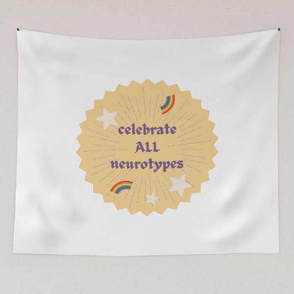 Item preview, Celebrate All Neurotypes | Pastel Yellow Background designed and sold by seraphmars.