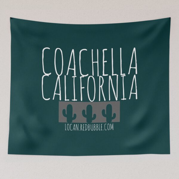 Item preview, COACHELLA CALIFORNIA cactus T White love   designed and sold by Nolassell.