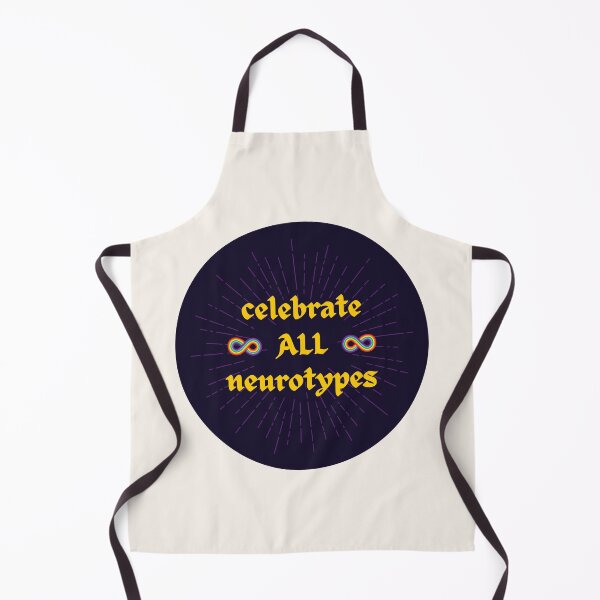 Item preview, Celebrate All Neurotypes | Dark Background with Rainbow Infinities designed and sold by seraphmars.