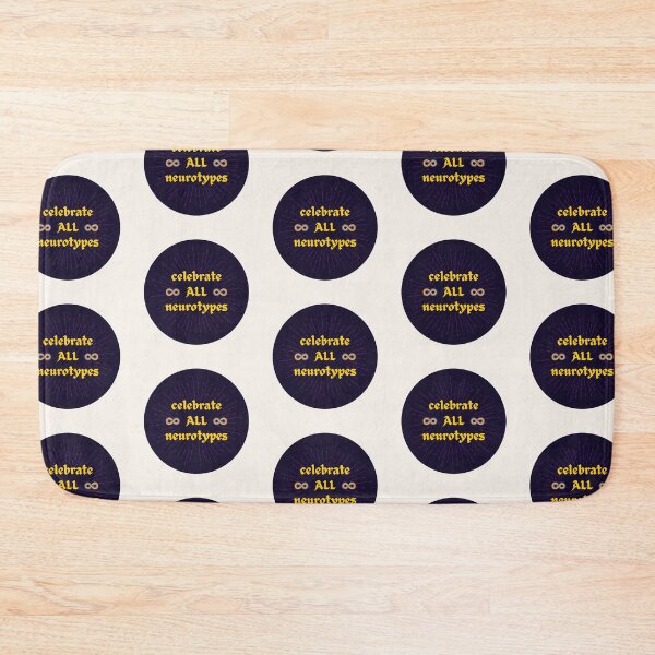 Item preview, Celebrate All Neurotypes | Dark Background with Rainbow Infinities designed and sold by seraphmars.