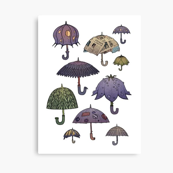 Summertime umbrellas Canvas Print