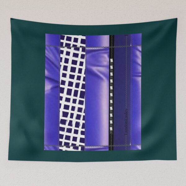 Item preview, X2 Purple Leather by Landon Easley checkered grid black and white  Graphic  designed and sold by Nolassell.