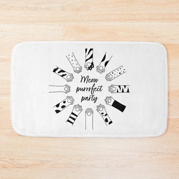 Item preview, Meow Purrrfect Party Funny Cat Paws designed and sold by KateBilous.