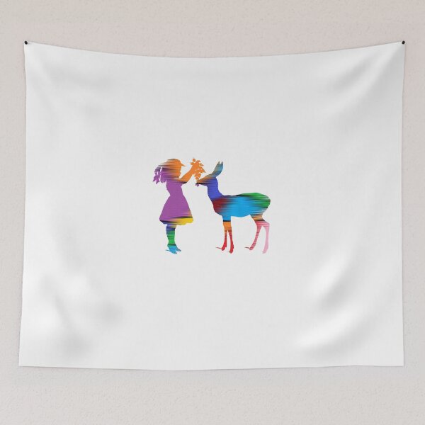 Item preview, Girl and deer designed and sold by platypusboi.