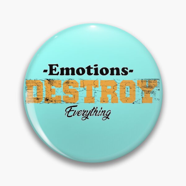 Item preview, Emotions Destroy Everything | Motivation Quote designed and sold by CadDesignerr.