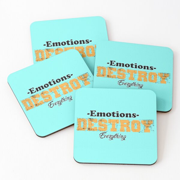 Item preview, Emotions Destroy Everything | Motivation Quote designed and sold by CadDesignerr.