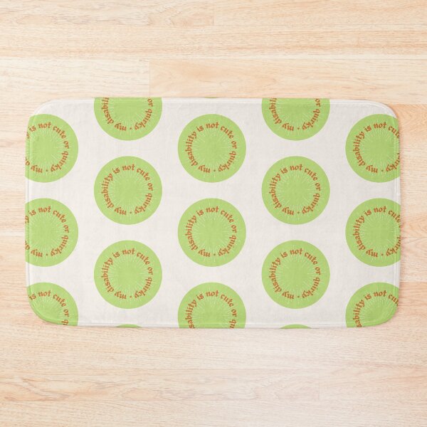 Item preview, My Disability is Not Cute or Quirky | Green Background designed and sold by seraphmars.
