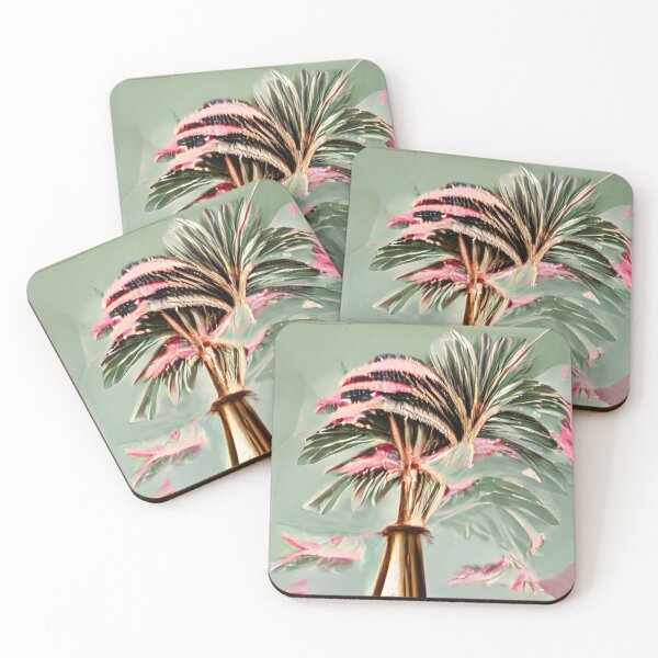 Item preview, royal palm mid-century colorful original art designed and sold by Surrealarts727.