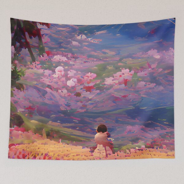 Item preview,  Asthetic Pattern Vibes Fantasy Landscape designed and sold by iziskosmos.