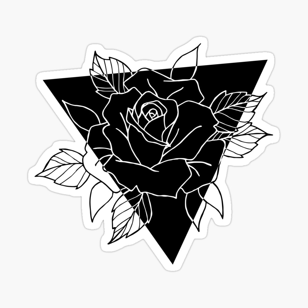 Blackwork Rose Tattoo Idea  BlackInk