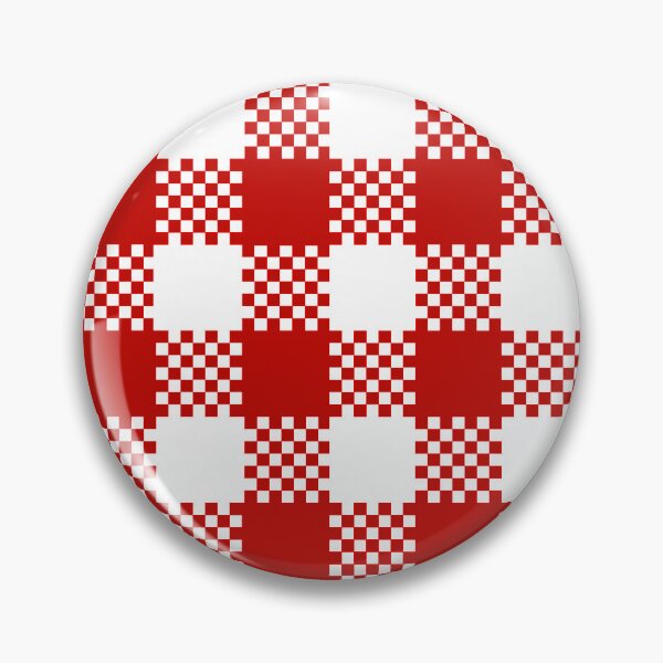 Item preview, Red Gingham Checker white red Retro Mod 60s designed and sold by ModSupporters.